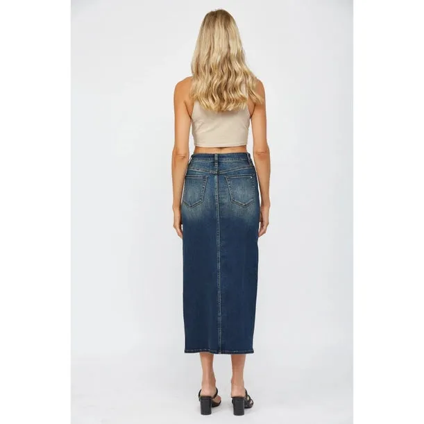 Mallory Midi Denim Skirt