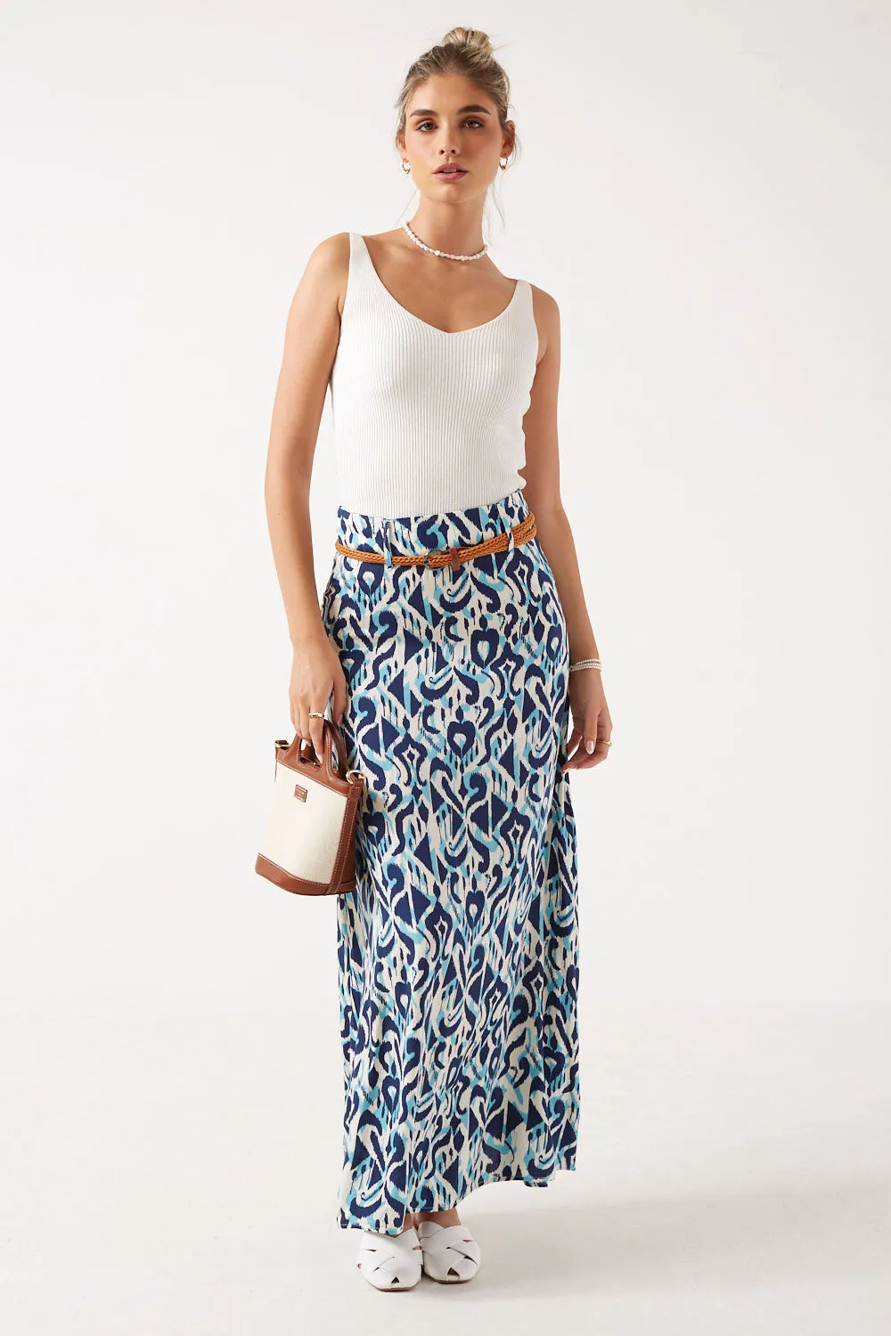 Marc Angelo Long Skirt MA43210 S230 Blue