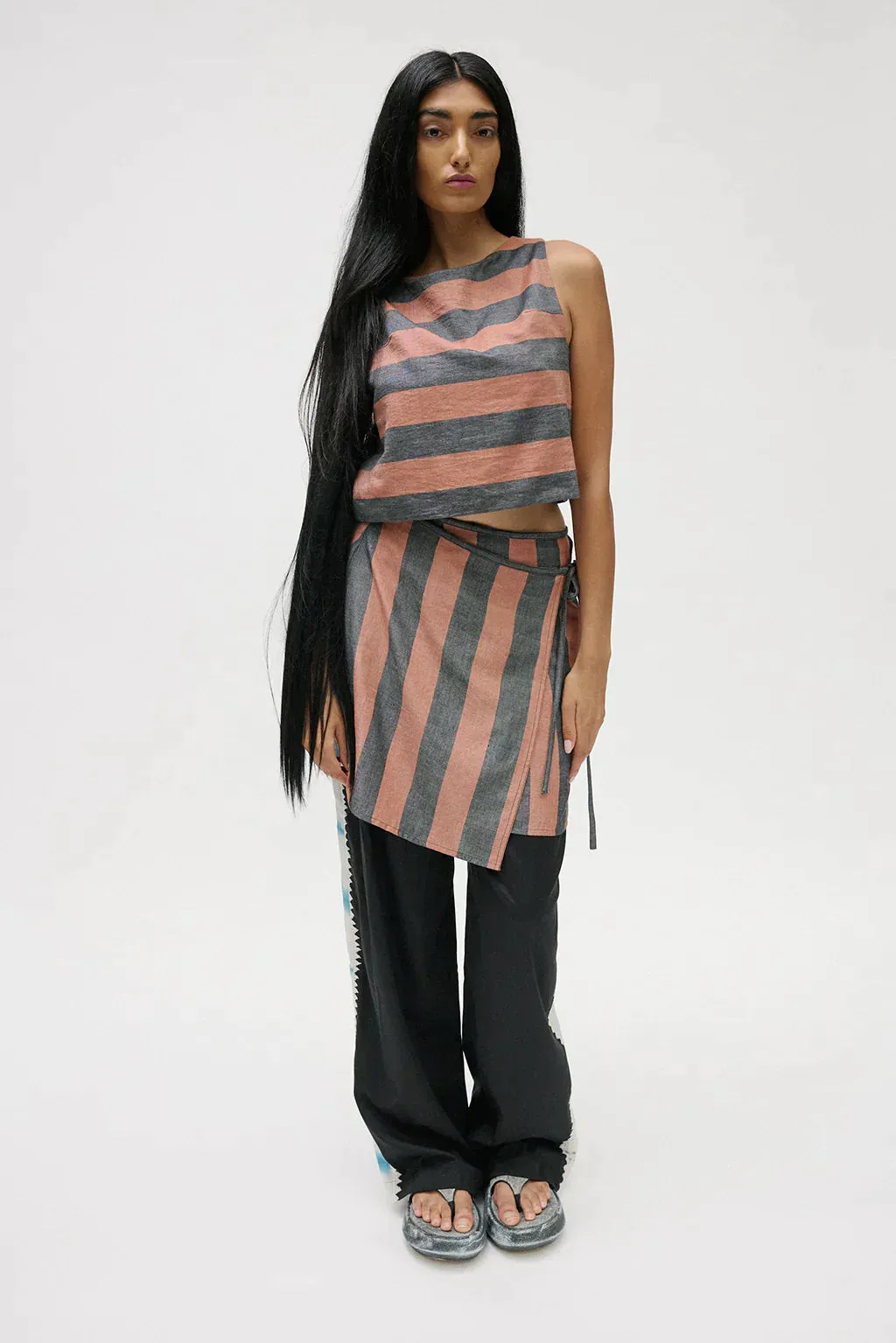 Muse The Label - Mida Top - Brown Stripe