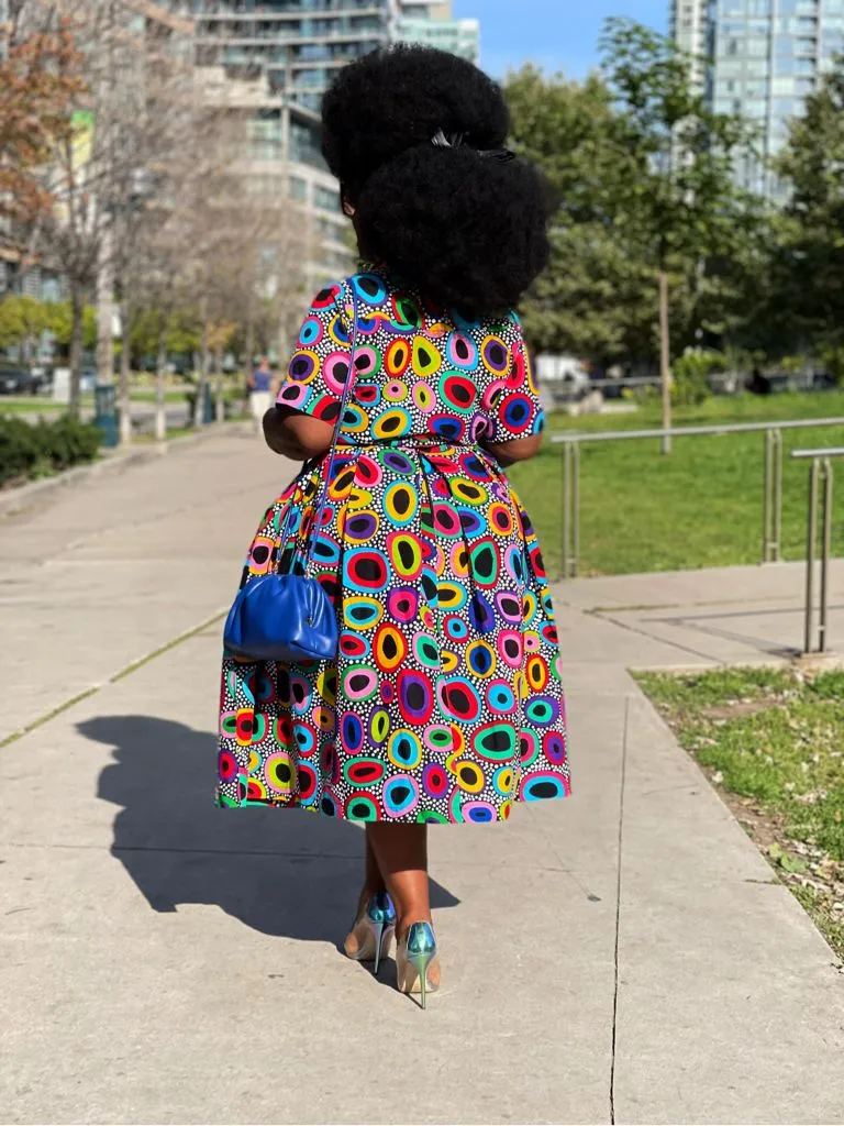 New in African Print Crop Shirt Top - Candyce