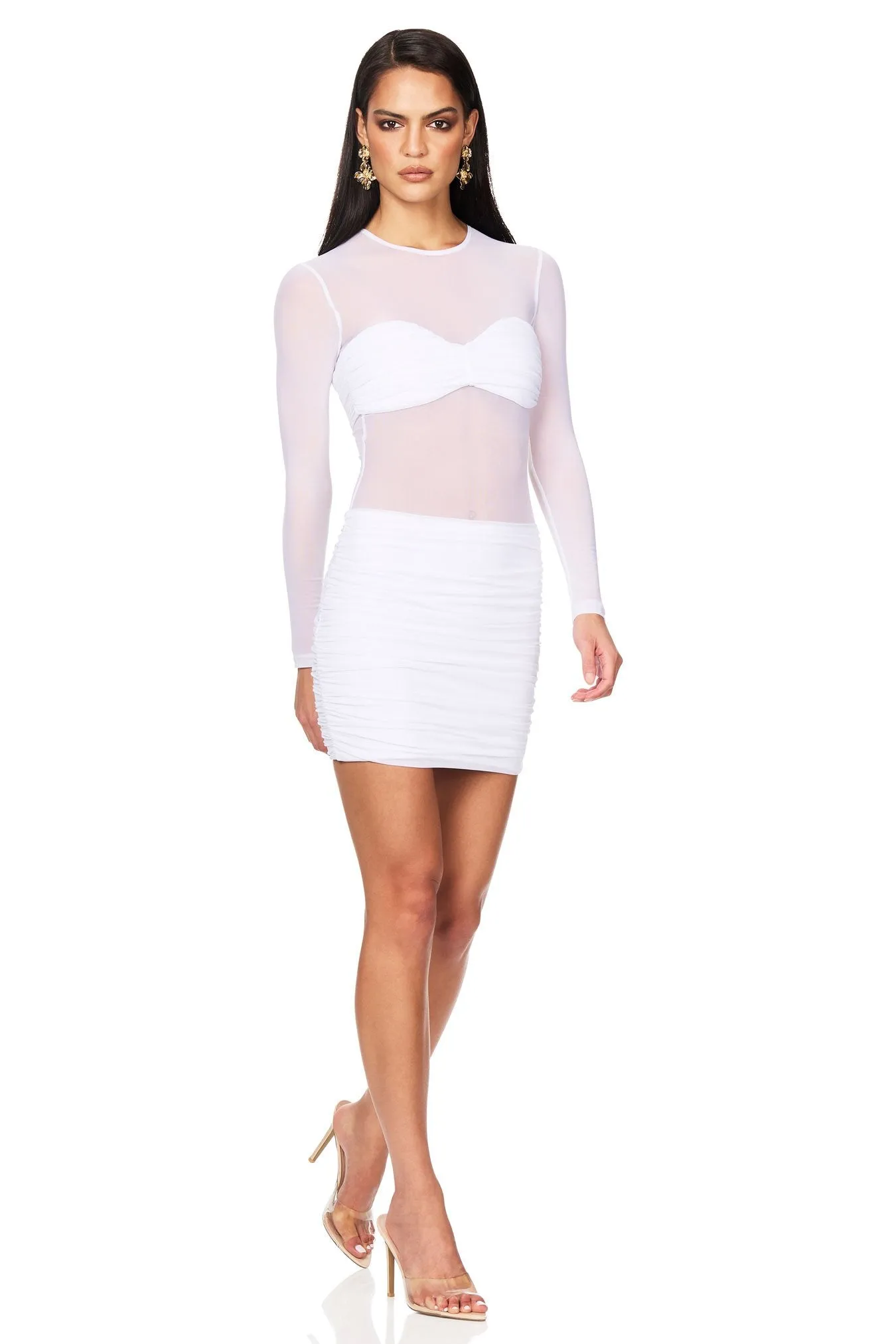 Nookie Eclipse Mini Dress - White