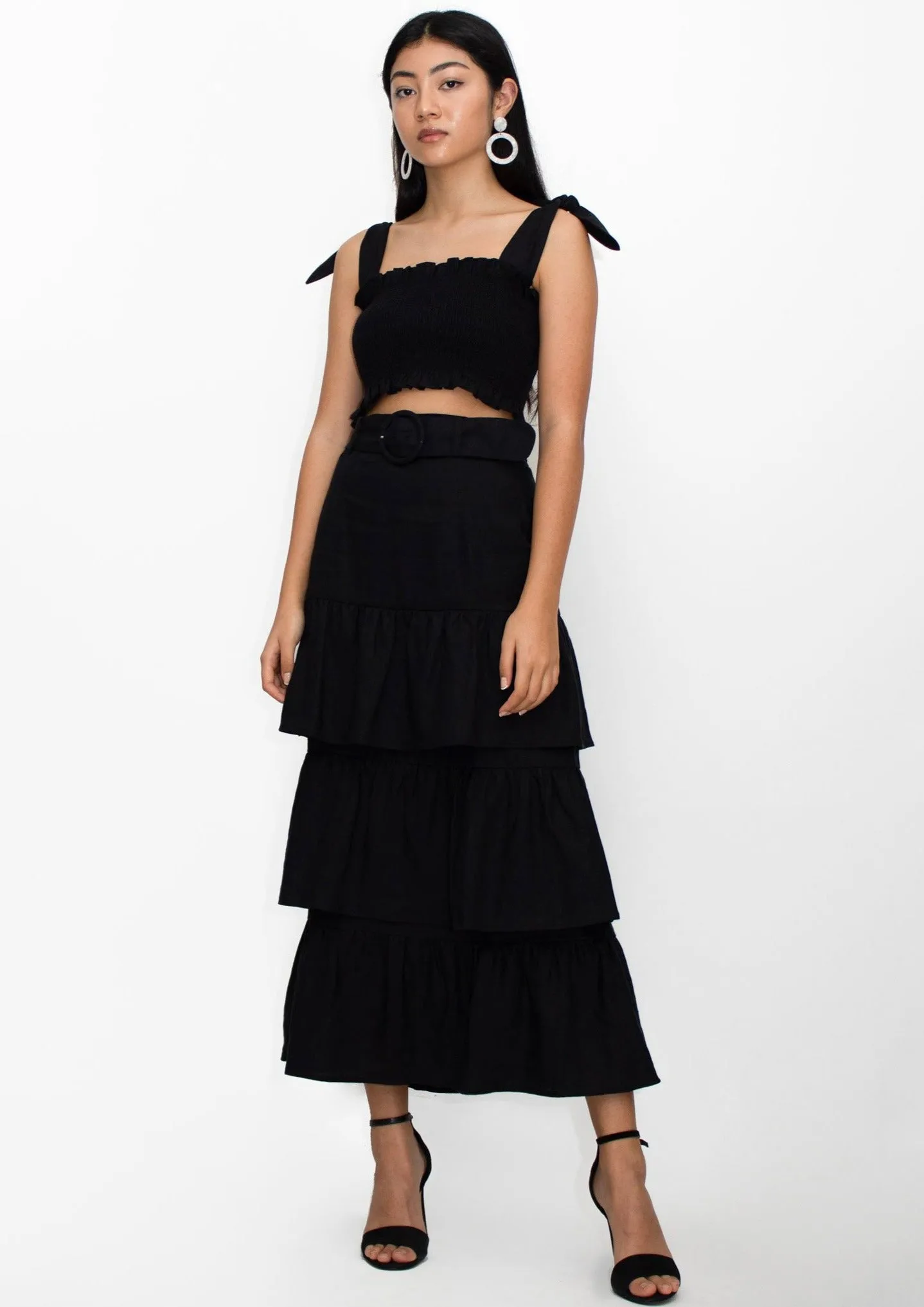 Paula Belted Midi Skirt