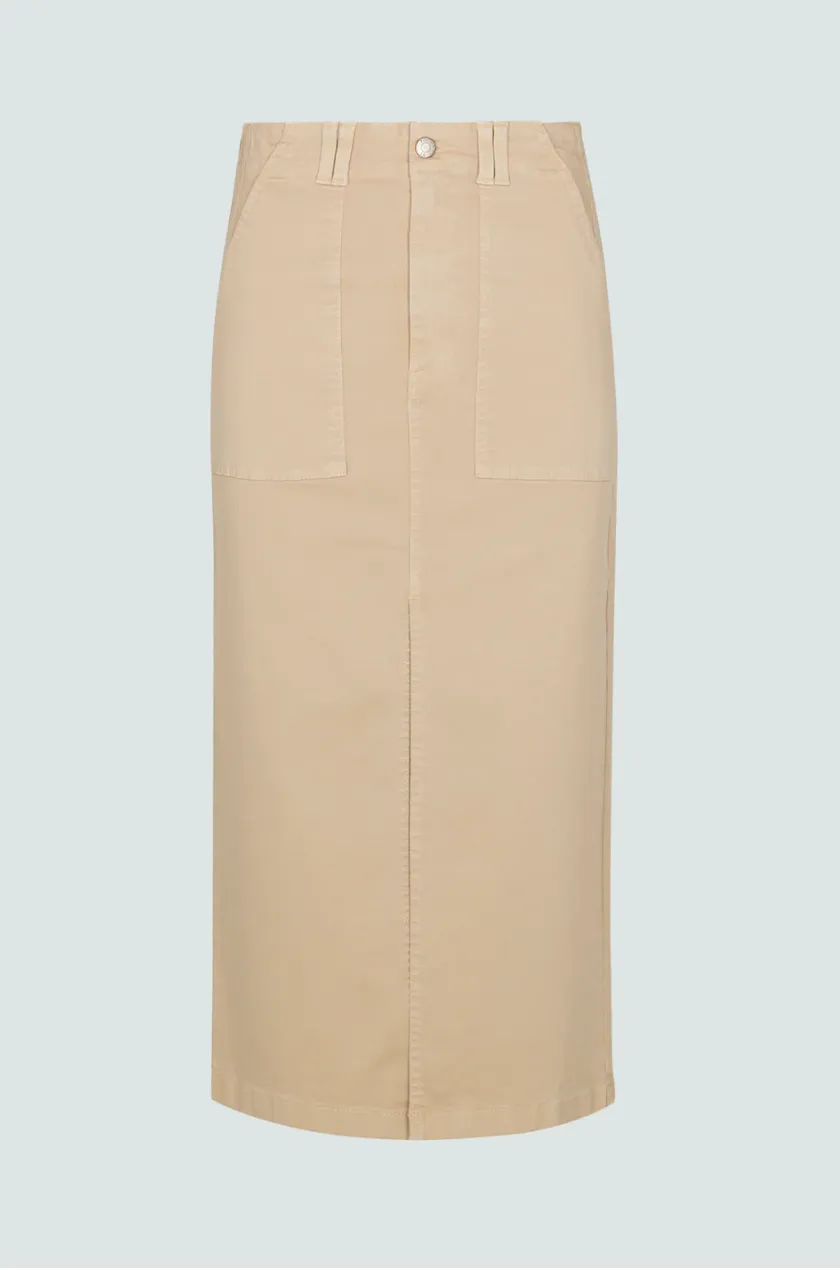 Pistola Pamela High Rise Utility Skirt in Latte