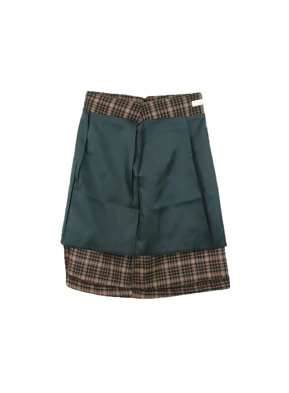 Plaid Midi Skirt OM422