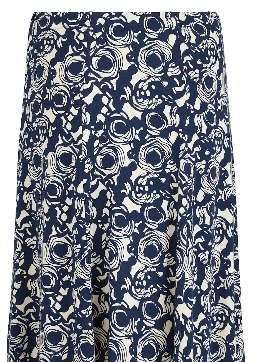 Print Swirl Skirt