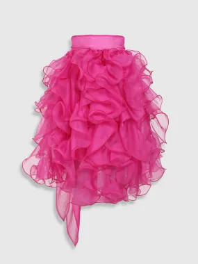 RAQUEL OROZCO Carrie Skirt - Fuchsia