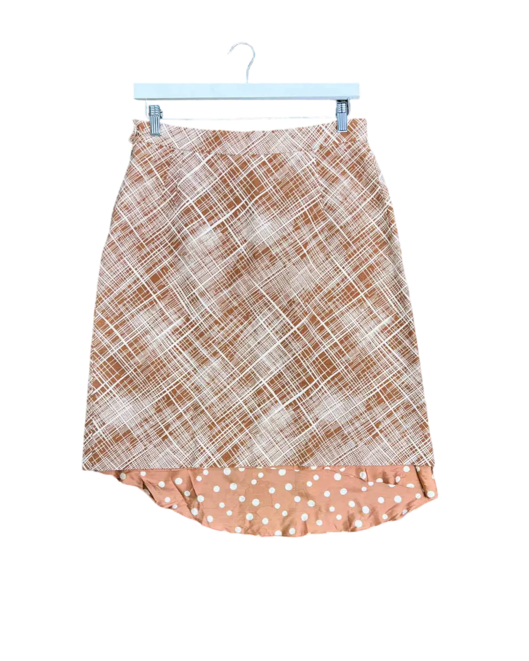 Size IT 46 (10) | Marni Light Brown Crosshatch Skirt