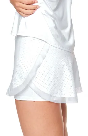 Step Up Tennis Skirt Cloud White