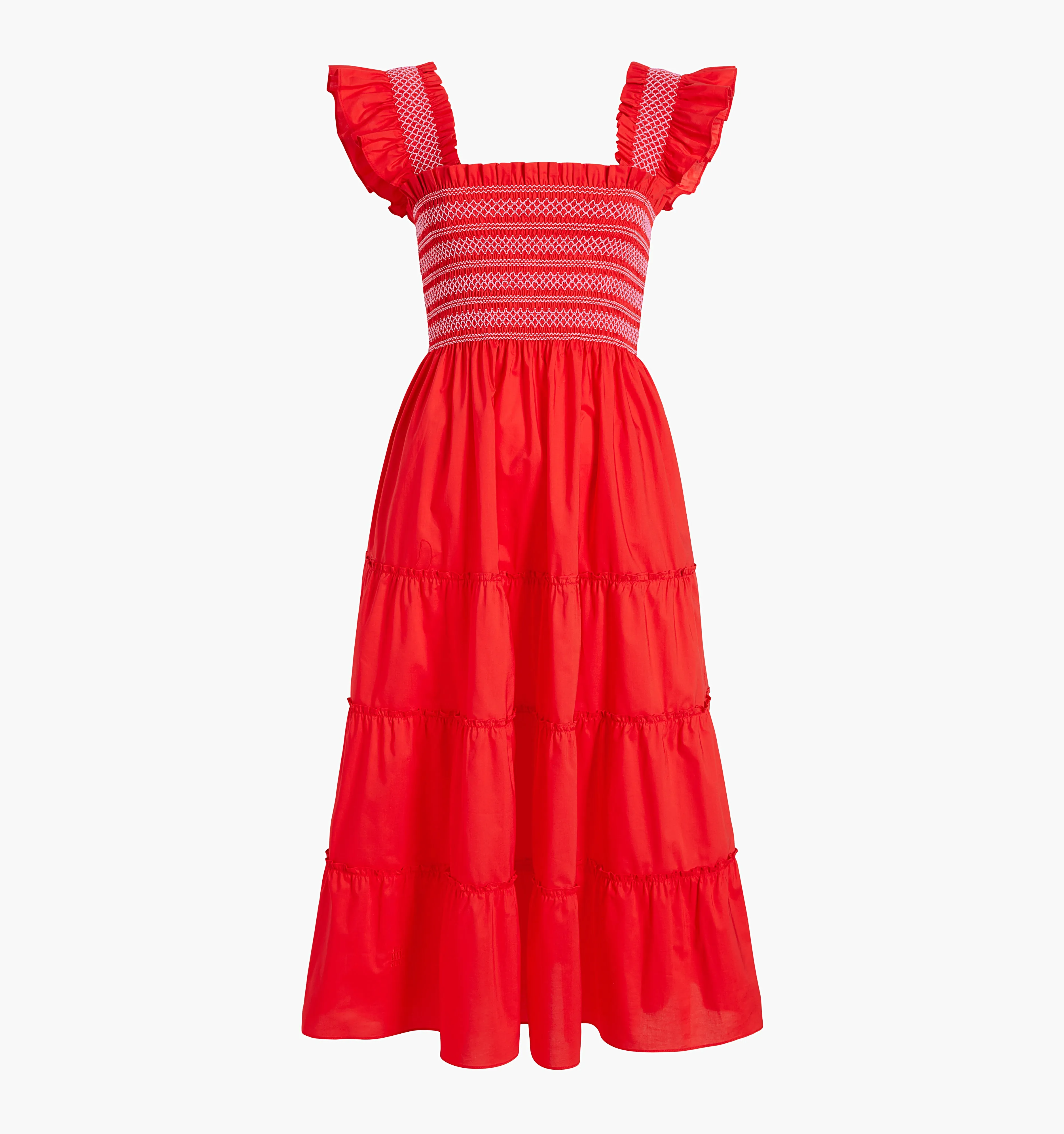 The Ellie Nap Dress - Poppy Red Cotton