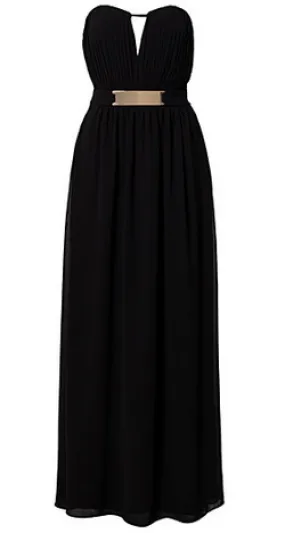 V-Front Long Dress