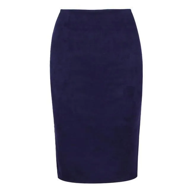 Women Hip Pencil Midi Skirt choose from 10 colors